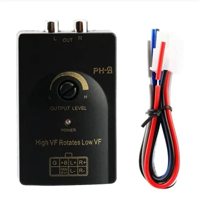 Afbeelding van EBTOOLS Eindadapter Hi Low Converter Auto Uitgang Stereo Luidspreker High Level Signaal voor Adapter met vertragingsfunctie