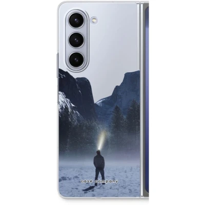 Afbeelding van Case Company® hoesje geschikt voor Samsung Galaxy Z Fold5 Wanderlust Soft Cover Telefoonhoesje Bescherming aan alle Kanten en Schermrand