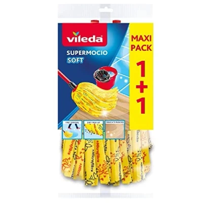 Afbeelding van Vileda Supermocio Soft Microvezel Mop 2 Stuks