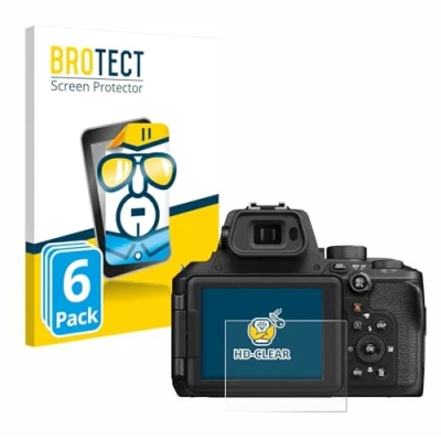 Afbeelding van BROTECT Screenprotector voor Nikon Coolpix P950 Folie Beschermfolie transparant (6 Stuks)