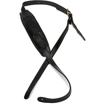 Afbeelding van Fender Mustang Saddle Strap Long Black gitaarband