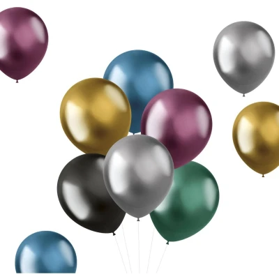 Afbeelding van Folat ballonnen Intense Chrome Assortiment 33 cm 50 stuks