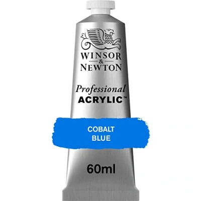 Afbeelding van Winsor &amp; Newton 8840465 Professionele acrylverf, hoge dekking, kunstenaarskwaliteit, lichtecht 60ml tube, Cobalt Blue
