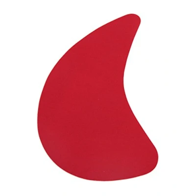 Afbeelding van 2 thermoadhesive stofstap voor de reparatie van broeken. Patch 19 x 13 cm 80. Rood