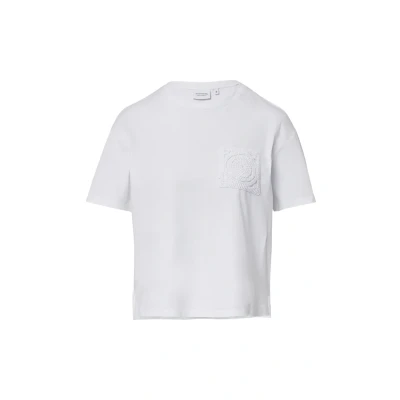 Afbeelding van comma casual identity Tshirt print, Dames, Maat: 36, Weiß