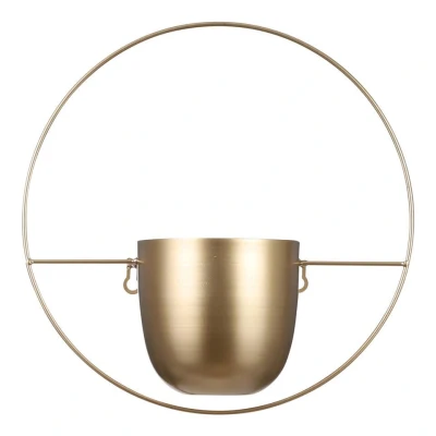Afbeelding van Dexter Bloempot Wand L34 x B14 H34 cm Goud