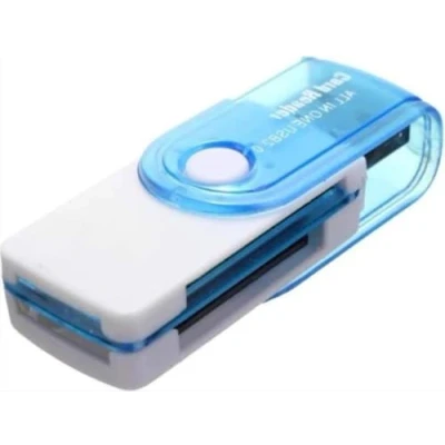 Afbeelding van *** De ultieme SD kaart lezer: USB stick, adapter en lezer voor micro SD, MS M2 kaarten Blauw van Heble®
