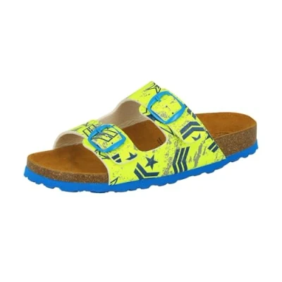 Afbeelding van Lico Bioline Top Jongens Instapschoenen, Neongeel/blauw, 34 EU