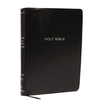 Afbeelding van NKJV, Reference Bible, Super Giant Print, Leather Look, Black, Red Letter Edition, Comfort Print: Holy New King James Version
