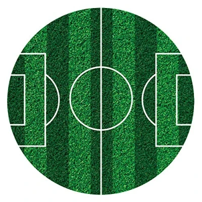 Afbeelding van Dekora Eetbare taartdecoratie in de vorm van een voetbalveld, Ø 16 cm