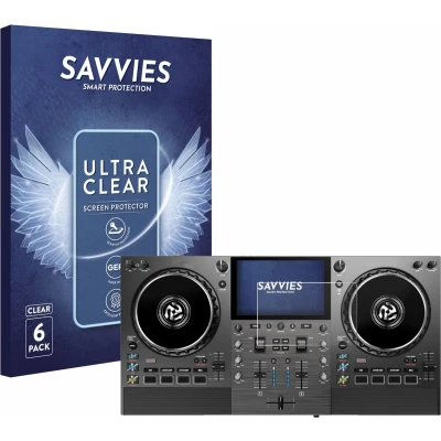 Afbeelding van Savvies Screenprotector voor Numark Mixstream Pro Go Folie Beschermfolie transparant (6 Stuks)