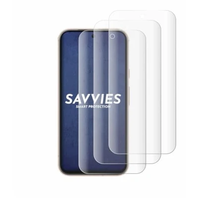 Afbeelding van Savvies Screenprotector voor Google Pixel 8a Folie Beschermfolie transparant volledig dekking (4 Stuks)