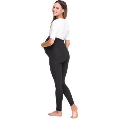 Afbeelding van BE Mammy Dames Lange Leggings Zwangerschapsleggings BE20 257 LE Zwart L