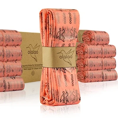 Afbeelding van olalao Navulfolie voor luieremmer, 16 stuks, compatibel met navulcassettes van Tommee Tippee Twist &amp; Click, Spross en Littycat, stuks