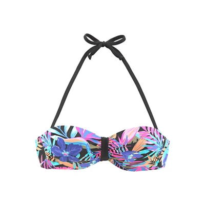 Afbeelding van Bench. Bandeau bikinitop Pitch met kleurrijke print