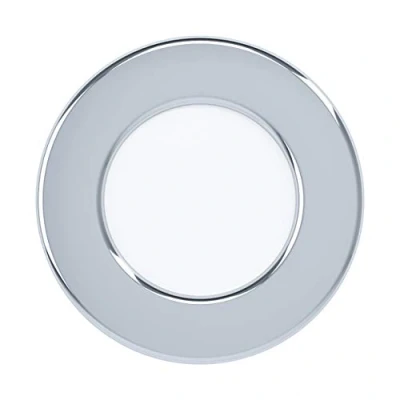 Afbeelding van EGLO Fueva 5 Led inbouwspot, ledspot van staal met een kunststof lichtoppervlak,badkamerspot in chroom en wit, lage inbouwdiepte 26 mm, neutraal