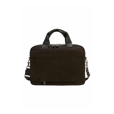 Afbeelding van Marc O&#039;Polo Leren Business tas laptoptas met laptopvak Louis Bag Coffee donkerbruin