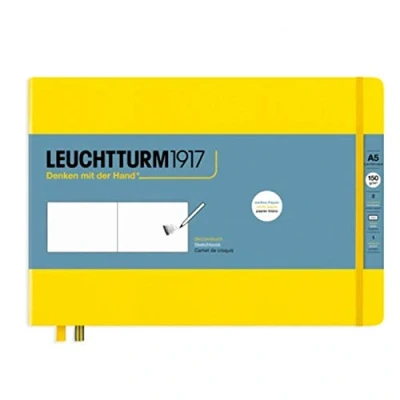 Afbeelding van Leuchtturm1917 Medium Landscape Schetsboek met harde kaft Citron