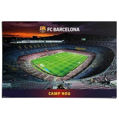 Afbeelding van Reinders! Poster Barcelona Camp Nou voetbal stadion Spanje