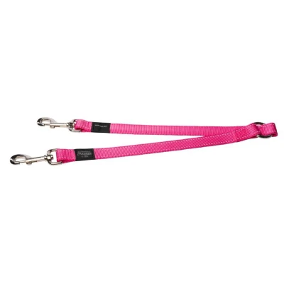 Afbeelding van Rogz Dubbele Hondenriem Splitter Roze