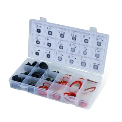 Afbeelding van CCLIFE 141 delige set afdichtringen, sanitair assortiment, rubberen afdichtingen, vezelringen, complete