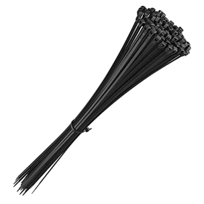 Afbeelding van intervisio Kabelbinders Extra Lang 430mm x 4,8 mm voor Zwaar Gebruik duurzame, professionele, uvbestendige nylon tie wraps kabelbeheer binnen en buiten, Zwart, 200 Stuks
