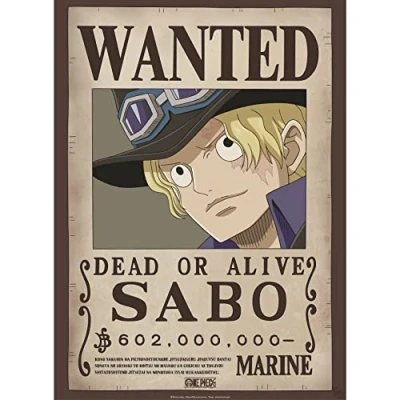 Afbeelding van Poster One Piece Wanted Sabo 38x52cm