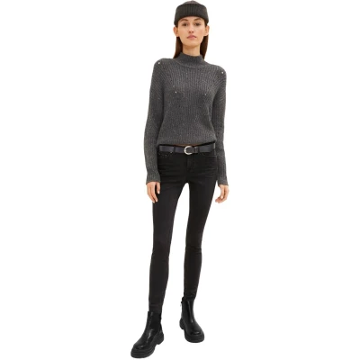 Afbeelding van TOM Tailor Denim Riem, Dames, Maat: 75, Navy uni