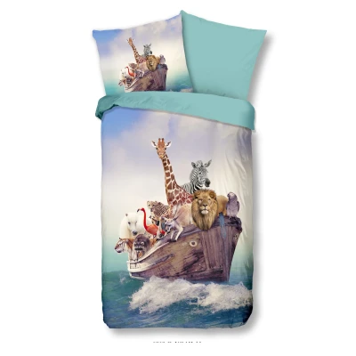 Afbeelding van Kinderdekbedovertrek NOAH 135x200 cm blauw