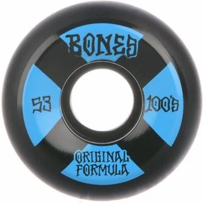 Afbeelding van Bones Wheels 100&#039;s Black Blue V5 Sidecut 53mm