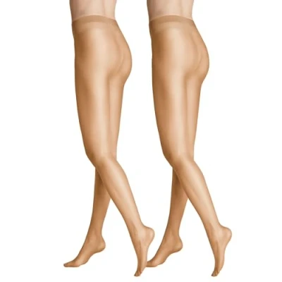 Afbeelding van Hudson Damespanty Simply Shine 15, 2 pack, transparant, glinsterend, 15 denier, Make up 0019, 48 50 grote maten