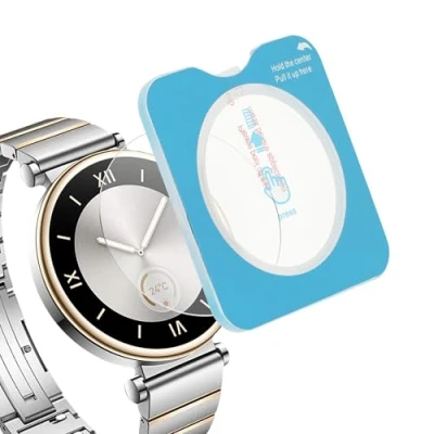 Afbeelding van kwmobile 2x smartwatch screenprotector geschikt voor Huawei Watch GT4 41mm Protector sporthorloge krasbestendig Transparant met aanbrengtool