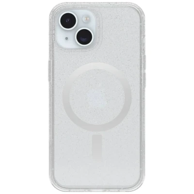 Afbeelding van Otterbox Symmetry Clear Backcover Apple iPhone 16e, 15, 14, 13 Transparant, Stardust MagSafe compatible