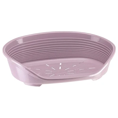 Afbeelding van FERPLAST Hondenmand &amp; Kattenmand Kunststof Medium 100% Gerecycled Wasbaar Ademend Antislip Siesta Deluxe, 74 x 48 xh 25 CM, BORDEAUX