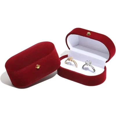 Afbeelding van Sieradendoos Ringdoosje Trouwring Doosje Valentijnsdag Ringdoos Sieraden Ring Gift Box Case LOUZIR