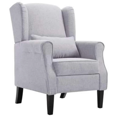 Afbeelding van Fauteuil stof lichtgrijs