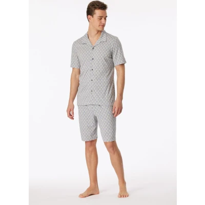 Afbeelding van Schiesser Fine Interlock Pyjama 181177 Grey Melange 58