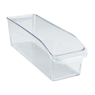 Afbeelding van WENKO Koelkast organizer S, opbergdoos voor koel en voorraadkast het sorteren van levensmiddelen, transparant design, 10 x 9,5 31 cm, robuust PET