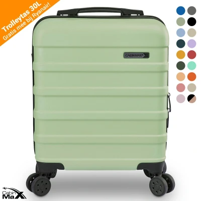 Afbeelding van Cabin Max Anode 30L 45x36x20cm Easyjet Onderzitkoffer (4 wielen Bodo Groen 45 x 36 20)