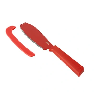 Afbeelding van Kuhn Rikon 23059 sandwichmes roestvrij staal, met lemmetbescherming, rood, 18/8