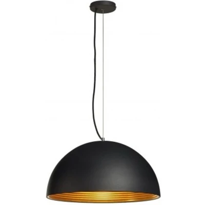 Afbeelding van Slv pendelarmatuur forchini m pd 1 50cm rond zwart goud e27 40w 155930