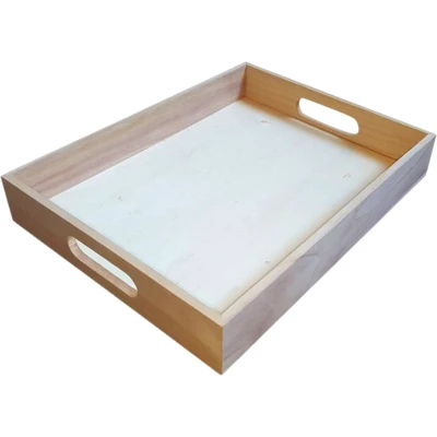 Afbeelding van Houten dienblad recht 32,2 x 25 5,1cm