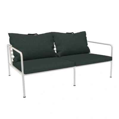 Afbeelding van Houe Avon 2 zits Loungebank Frame Wit Stof Alpine Heritage