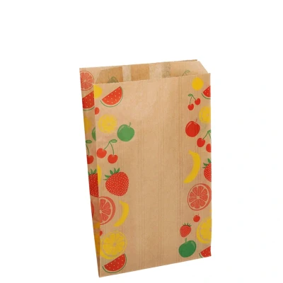 Afbeelding van 500x Fruitzakken 0,5 kilo 14+9x22cm kraft