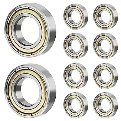 Afbeelding van 10 stuks 6800ZZ x 19 5 mm ijzeren deksel afgedicht groefkogellager dunne sectie 6800 ZZ lager staal machine onderdelen