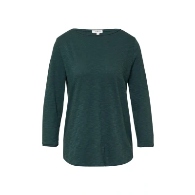 Afbeelding van s.Oliver MIT 3/4 ÄRMELN Longsleeve, Dames, Maat: 36, Smaragd