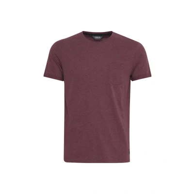 Afbeelding van Solid Sdbob Tshirt basic, Heren, Maat: Medium, Wine red m