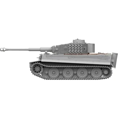 Afbeelding van 1:35 Takom 2202 Tiger I Sd.Kfz.181 Pz.Kpfw.VI Ausf.E Vroeg productiemodel met stalen wielen en Zimmerit Gruppe &#039;Fehrmann&#039; Plastic Modelbouwpakket