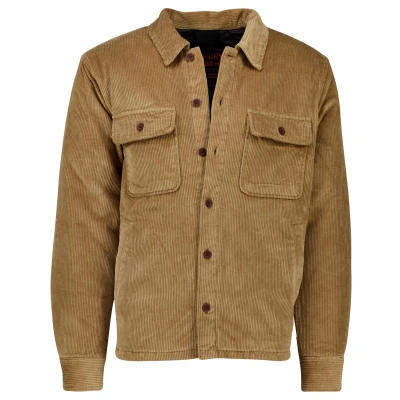 Afbeelding van Superdry 4010903A Overhemd Heren Sandstone Brown M Bruin Shirts, Polo&#039;s &amp; Blouses