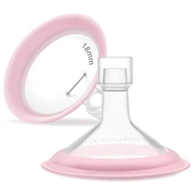 Afbeelding van 18 mm Maymom MyFit Shields, Pano serie; Compatibel met Medela borstkolf PersonalFit, Freestyle, Harmony, Maxi, Freestyle Flex Connector; Aansluiten op Widemouth/Narrow Connector, 2 stuks